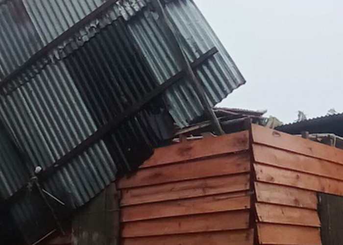 Puting Beliung Selat Nasik Hancurkan 1 Rumah, BPBD Belitung Bergerak Cepat