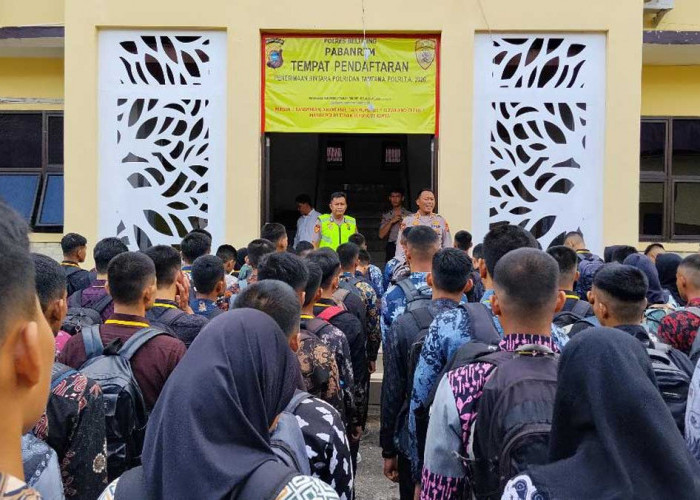 Penerimaan Polri 2026 Membludak di Belitung, 99 Peserta Lolos Rikmin Awal