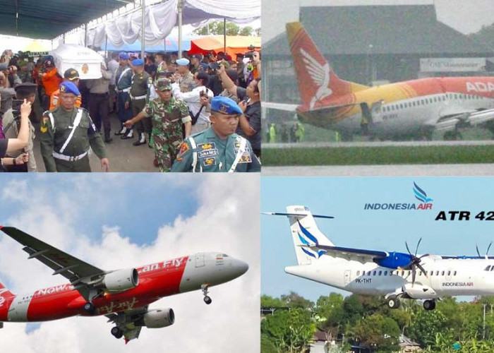 10 Kecelakaan Pesawat Paling Mematikan di Indonesia, Rute Jakarta–Pangkalpinang Masuk Daftar