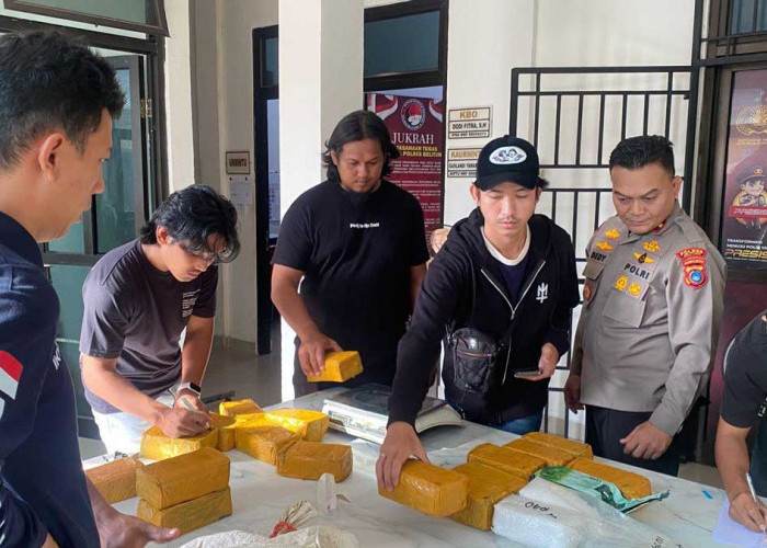Polres Belitung Amankan Sabu Rp70 Miliar Sepanjang Maret 2026, Terbesar dari Jalur Laut