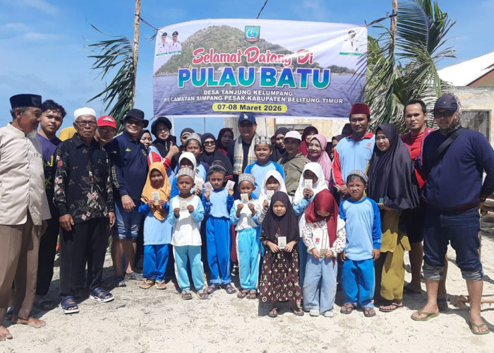 Bupati dan Wakil Bupati Beltim Kunjungi Pulau Batun, Janjikan Perbaikan Sekolah dan Dermaga