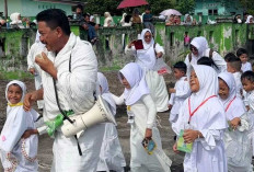 875 Anak PAUD dan TK di Beltim Antusias Ikuti Manasik Haji