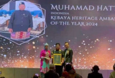 Kebaya Belitong Mendunia, Muhammad Hatta Terima Penghargaan dari MATIC Malaysia