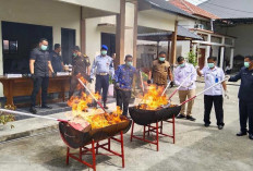 Kejari Belitung Musnahkan Barang Bukti Kejahatan 2024, Ini Rinciannya