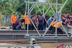 Respons Bencana Alam di Belitung, Personel BPBD Dilatih Rakit Jembatan Darurat Bailey