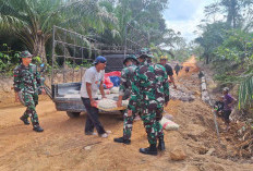 Satgas TMMD ke-125 Kodim 0414 Belitung Kejar Target Pembangunan Talud