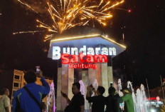 Satam Square Resmi Berubah Nama Jadi Bundaran Satam Belitung di Momen Tahun Baru 