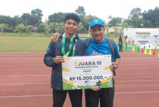 Prestasi Pelajar SMKN 1 Tanjungpandan, Varel Adriano Raih Medali Lomba Atletik Nasional 2024