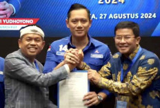 AHY Serahkan Rekomendasi Demokrat untuk Dedi Mulyadi-Erwan Setiawan di Pilgub Jabar 2024