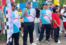 Jalan Sehat Tutup Rangkaian Kemeriahan HUT ke-80 RI di Desa Air Saga