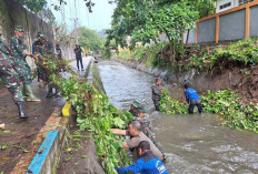 Kodim Belitung Antisipasi Banjir dan Wabah Penyakit, Bersihkan Aliran Sungai Siburik 