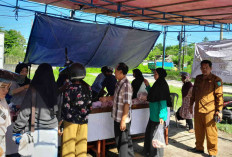 Kegiatan Ketahanan Pangan, Pemdes Air Saga Adakan Bazar Ayam Pedaging 