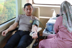 Peringatan HUT ke-73 Humas Polri, Polres Belitung  Adakan Donor Darah