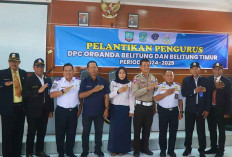 Dua DPC Organda Pulau Belitung Dilantik