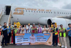 Super Air Jet Kembali Layani Penerbangan di Bandara Belitung