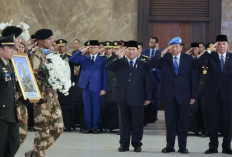 Prabowo Beri Hormat Terakhir untuk 3 Pahlawan Lebanon di Soekarno-Hatta