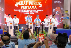 Debat Publik Pilkada Belitung, Djoni Salah Sebut Kata Berulang Kali Jadi Sorotan