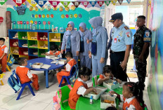 Lanud H.AS Hanandjoeddin Uji Coba Makan Siang Gratis di TK Angkasa, Dukung Program Pemerintah Pusat