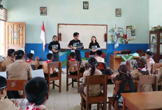 Program Traveling and Teaching, Komunitas 1000 Guru Jakarta Kunjungi SDN 47 Tanjungpandan