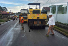 DPUPR Belitung Tinjau Pengerjaan Jalan Air Serkuk, Oscar Jelaskan Hal Ini