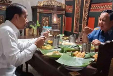 Makan Malam Bersama Jokowi, Prabowo Tegaskan Tidak Ada Pembicaraan Politik