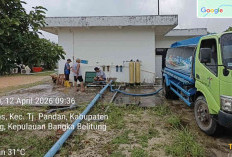 Distribusi Air Terganggu, PDAM Belitung Salurkan Bantuan Lewat Mobil Tangki