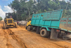 Satgas TMMD ke 125 Kebut Pengurukan Jalan, Kerahkan 25 Truk Angkut Tanah Timbun
