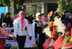 Peringatan HAN 2025 di Belitung, Ajak Anak Senam dan Jalan Sehat Bersama