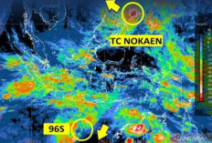 BMKG Deteksi Siklon Tropis Nokaen dan Bibit 96S, Picu Hujan Lebat dan Gelombang Tinggi