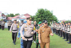 Ratusan Personil Polres Belitung Mulai Jaga TPS