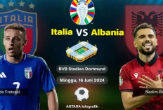 Sempat Tertinggal dan Balikkan Keadaan, Italia Menang 2-1 atas Albania