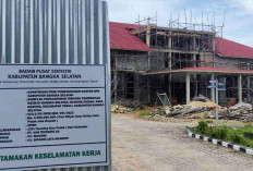 Pembangunan Gedung BPS Bangka Selatan Molor