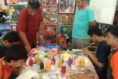Cegah Anak-anak Kecanduan Medsos dengan Seni Lukis Tiup
