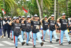 HUT ke-79 RI di Beltim Tambah Meriah, Jumlah Peserta Lomba Gerak Jalan Meningkat 