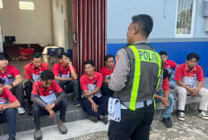 Satlantas Polres Belitung Ingatkan Kurir JNE, Keselamatan Jadi Prioritas
