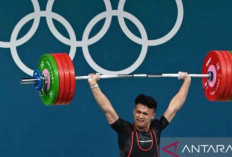 Lifter Indonesia Rizki Juniansyah Raih Medali Emas di Olimpiade Paris 2024