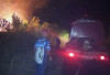Lahan Terbakar di Desa Buluh Tumbang, Api Nyaris Masuk Permukiman