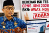 BKN Buka Suara soal Isu Tes CPNS Juni 2026, Pelamar Jangan Terkecoh Hoaks
